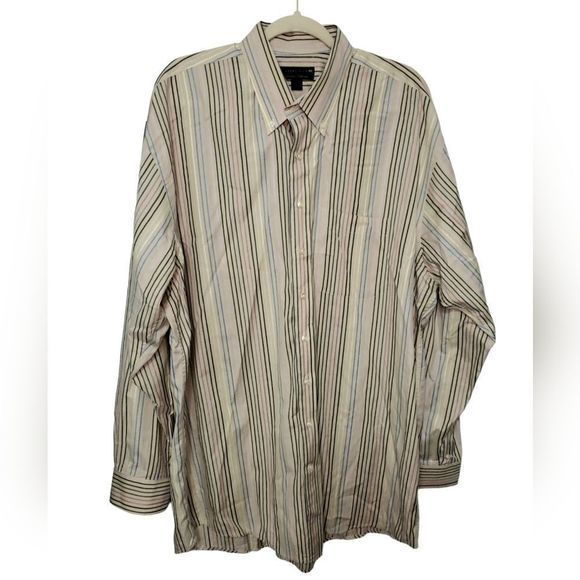 Cutter & Buck Men's Striped Multicolor Button-down Size XLT - Picture 1 of 4